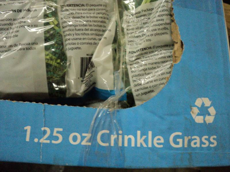2 cases of Easter grass...