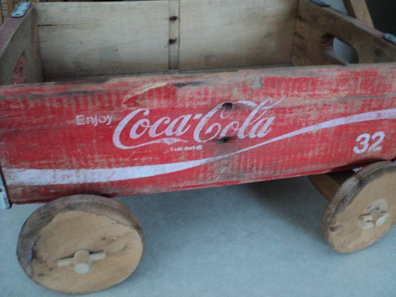 Wood Coca-Cola wagon...