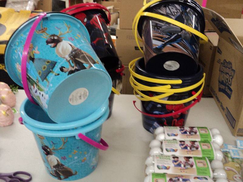Easter pails and eggs...
