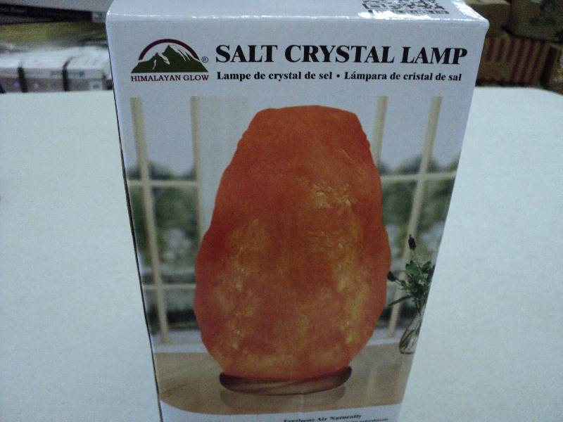 salt crystal lamp...