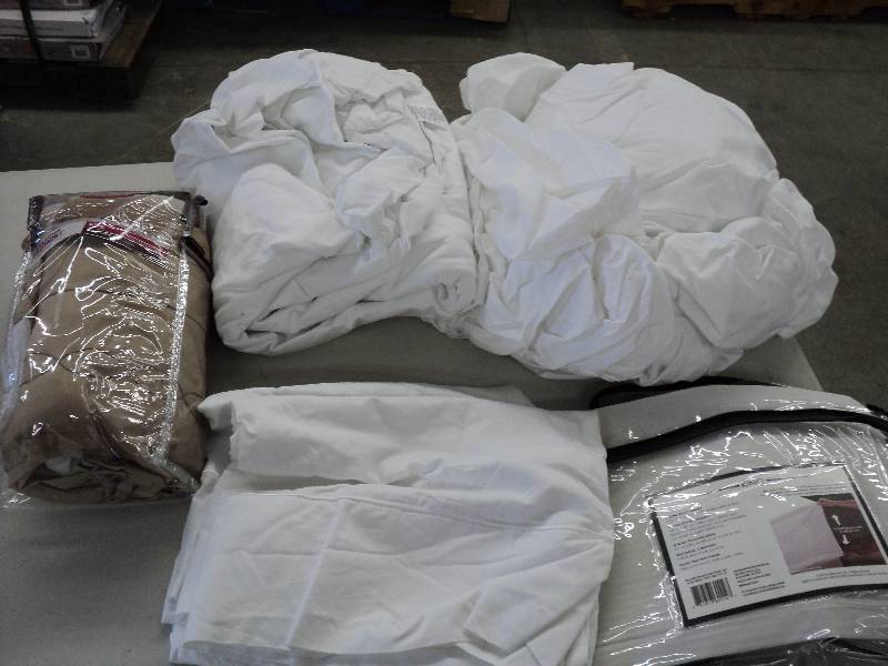 king size sheet set and bed skirt...