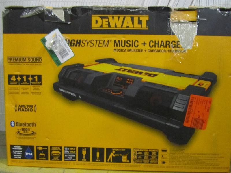 lot 12 image: DEWALT ToughSystem 14-12 in. Portable and Stackable RadioDigital Music Player with Bluetooth and Battery Charger