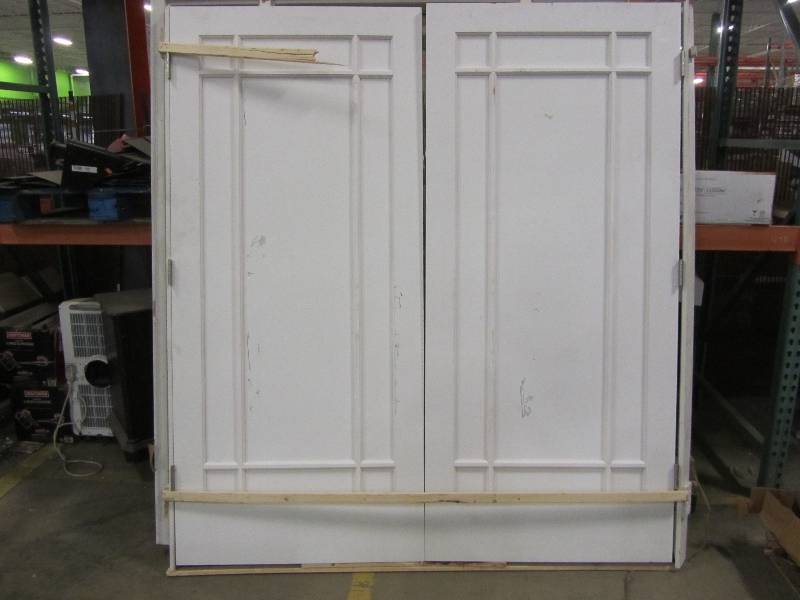 lot 35 image: 72in x 80in interior primed french door