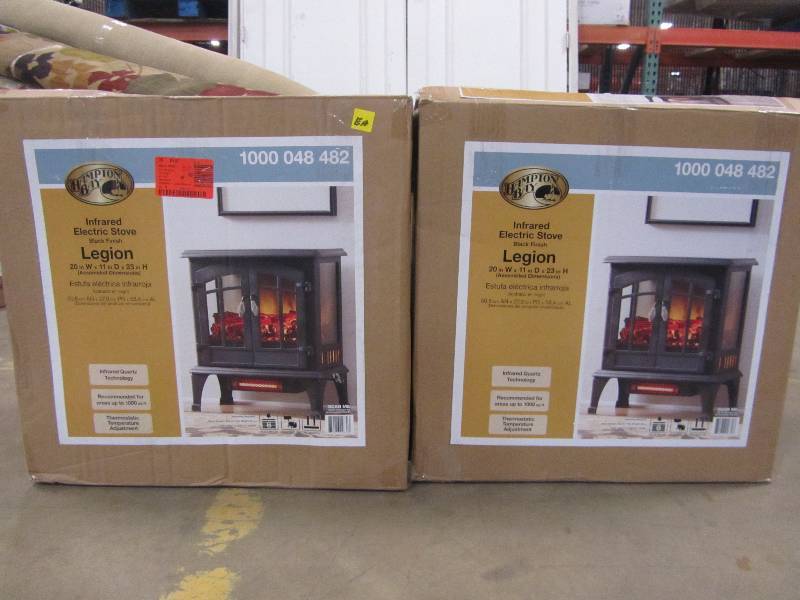 lot 41 image: Hampton Bay Legion 1,000 sq. ft. Panoramic Infrared Electric Stove (X2)