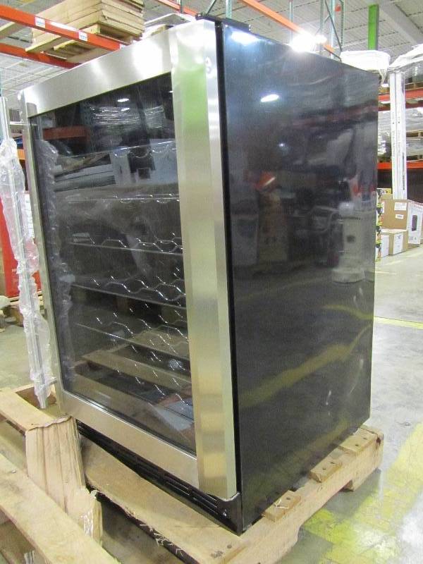 lot 77 image: Magic Chef 50-Bottle Wine Cooler, Stainless Door