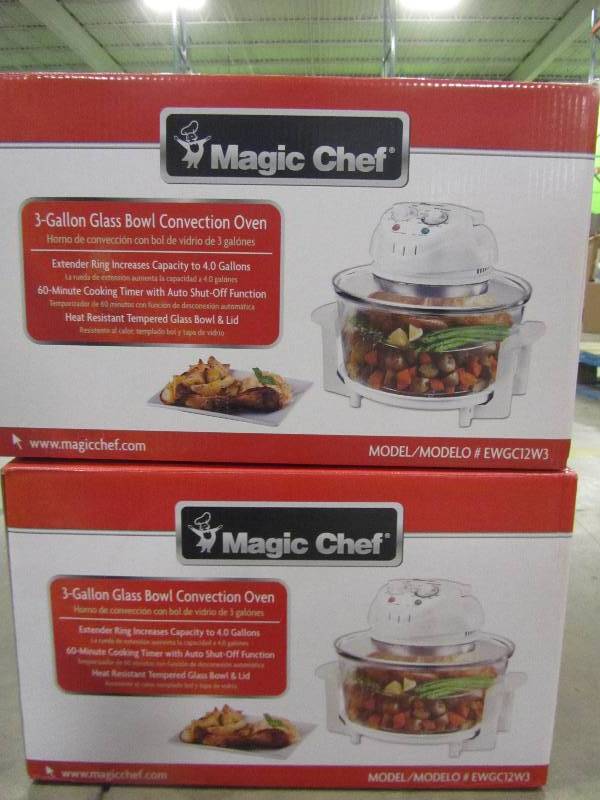 lot 80 image: Magic Chef Convection Countertop Oven  (x2)