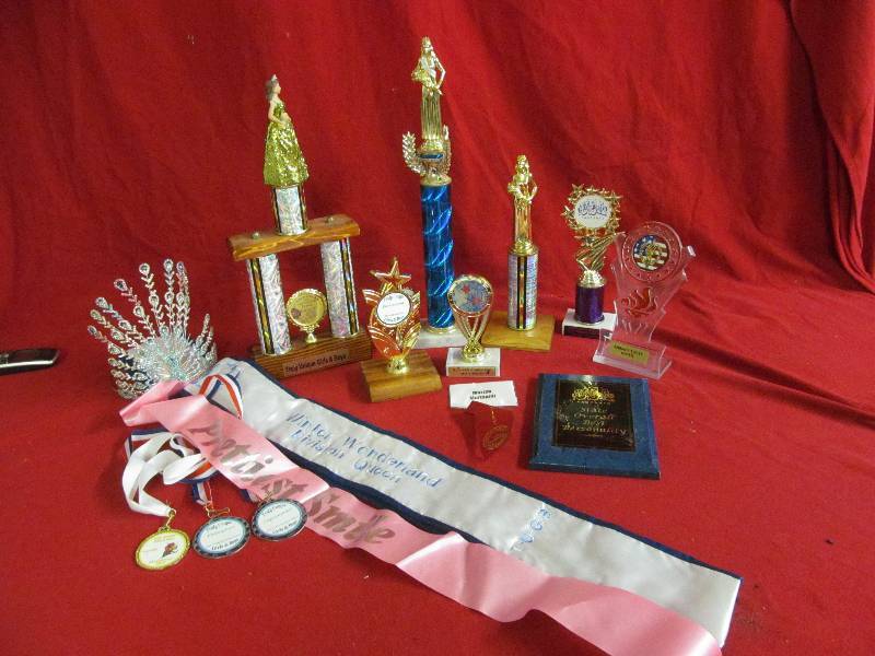 Pageant and Trophies and tiaras