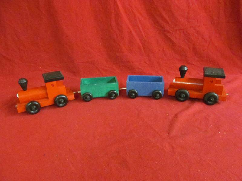 wood train set