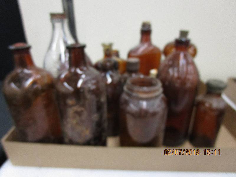 lot 5 image: Various Brown Bottles