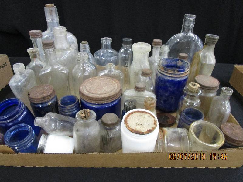 lot 9 image: Various Old Bottles