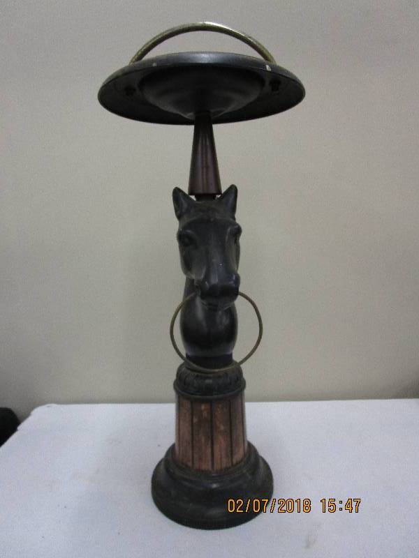 lot 13 image: Horse Ashtray Stand