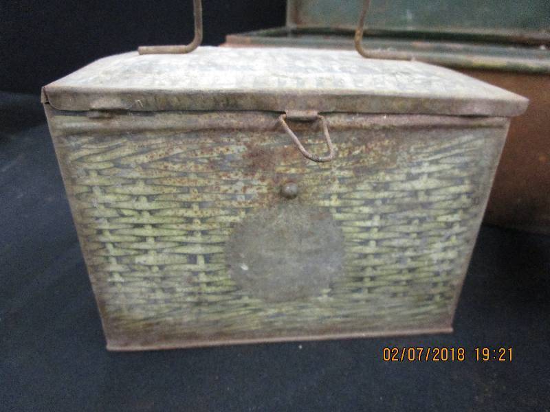 lot 24 image: Old Metal Boxes and Tins