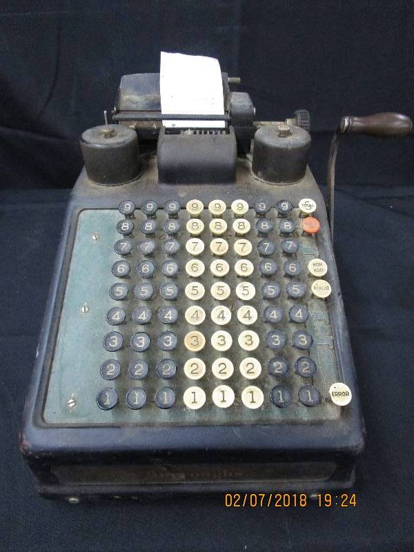 lot 29 image: Burroughs Adding Machine