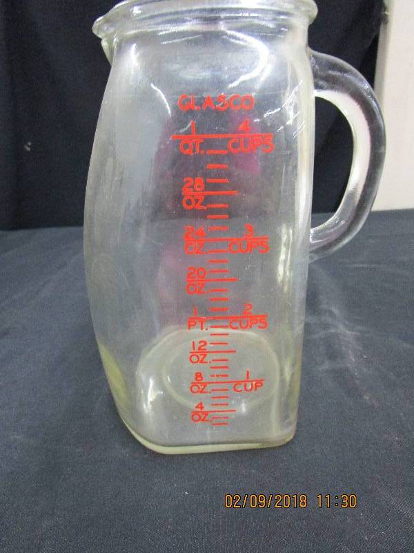lot 58 image: GLASCO 4 Cup Measuring Cuppitcher