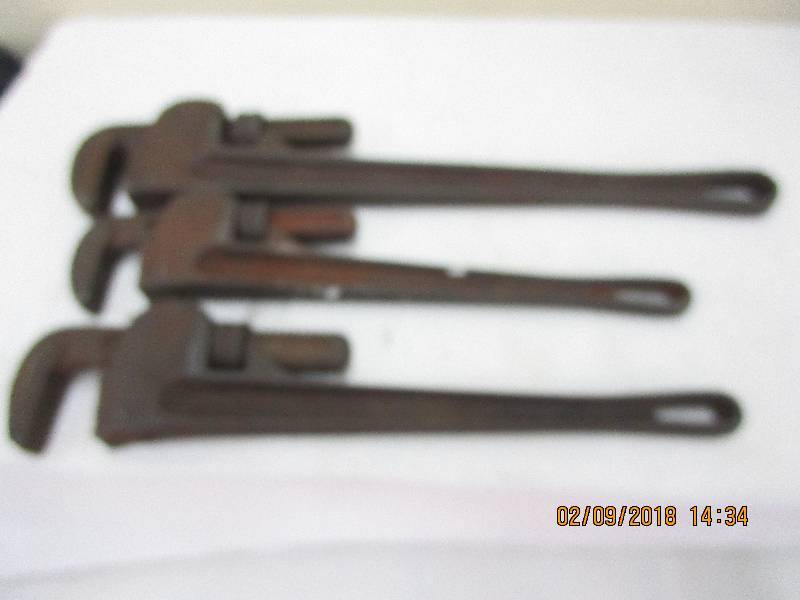 lot 96 image: Drop Forged Pipe Wrenches