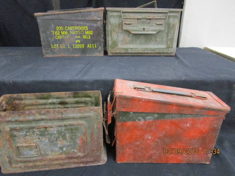 lot 116 image: 4-Ammo Boxes