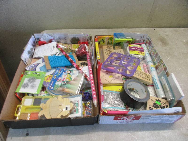 2 Boxes of New craft supplies