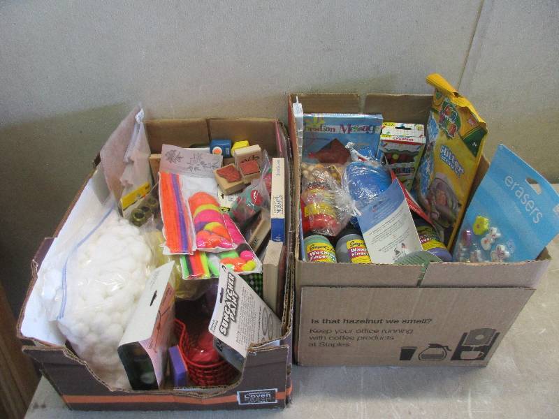 2 Boxes of New craft supplies