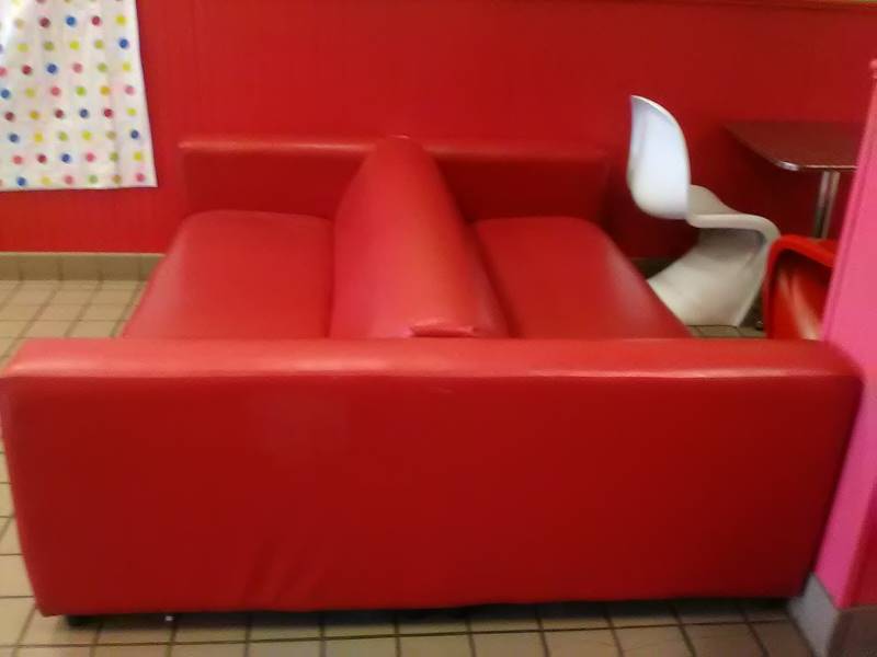 RED DOUBLE COUCH