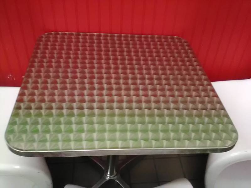 SQUARE TABLE AND (3) CHAIRS