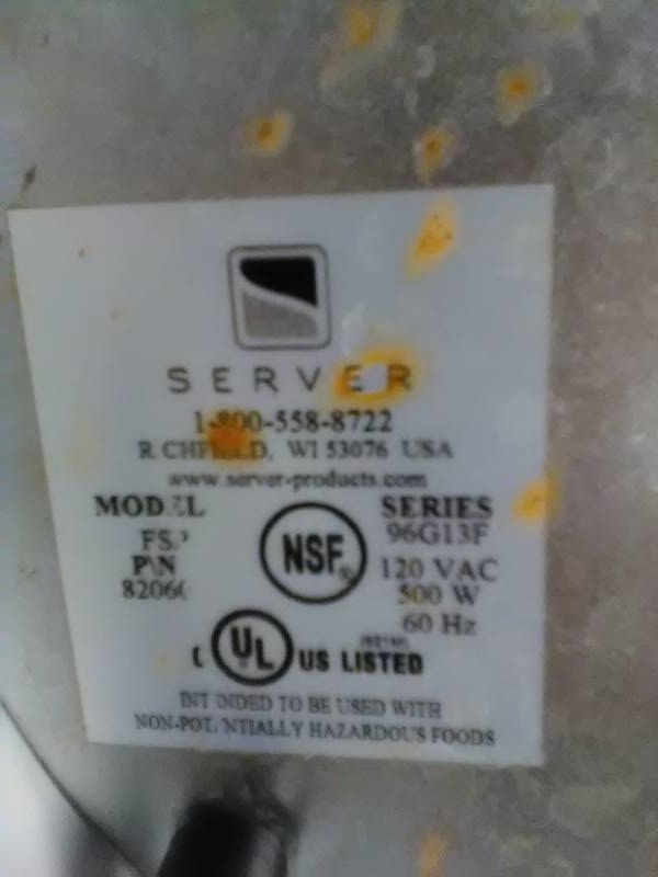 NSF CERTIFIED SERVER BRAND HOT FUDGE DISPENSER
