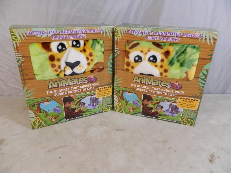 lot 19 image: 2 New Animate Plush Augmented Reality Blankets