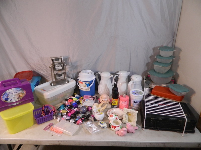 lot 104 image: Nail Polish, Tacklebox, More