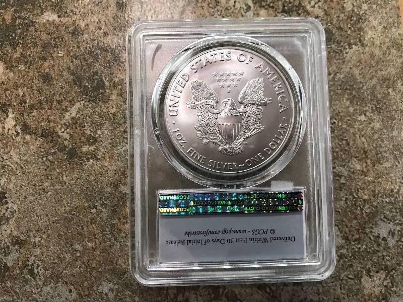 lot 19 image: 2017 American Silver Eagles PCGS MS70 First Strike
