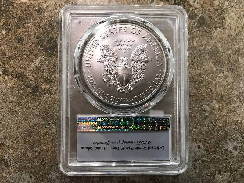 lot 20 image: 2017 American Silver Eagles PCGS MS70 First Strike