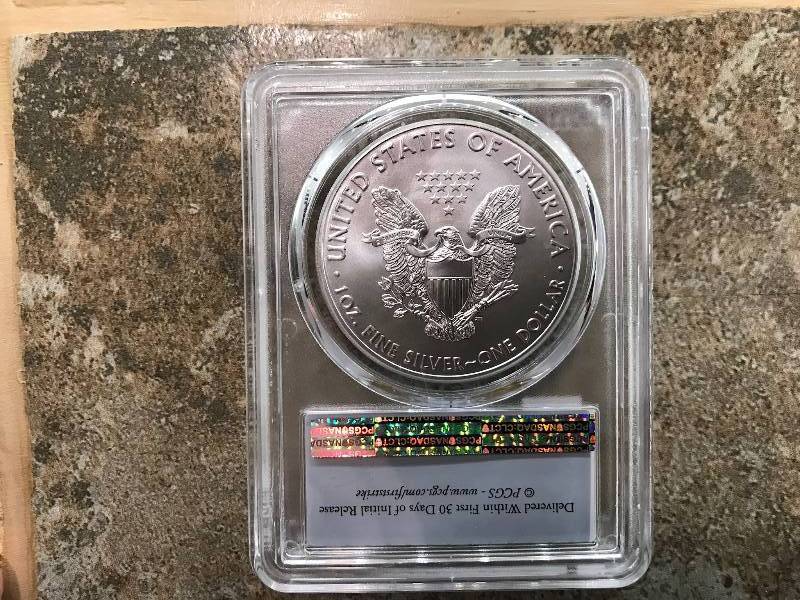 lot 22 image: 2017 American Silver Eagles PCGS MS70 First Strike