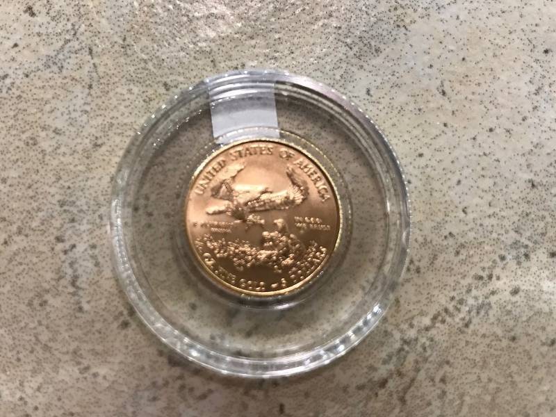 lot 36 image: 2015 - 110 Troy Oz Gold American Eagle $5 Coin