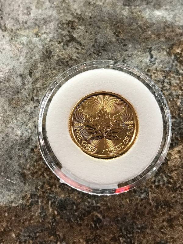 lot 40 image: 2015 Canada 110 oz Gold Maple Leaf BU 24kt