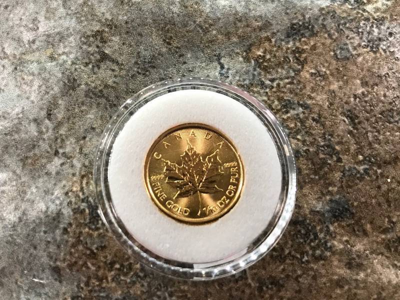 lot 41 image: 2015 Canada 110 oz Gold Maple Leaf BU 24kt