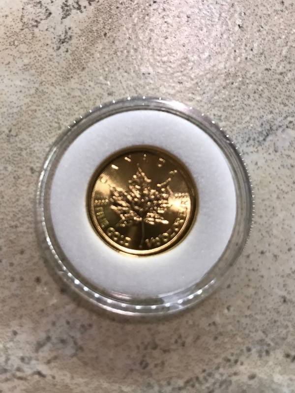 lot 43 image: 2015 Canada 110 oz Gold Maple Leaf BU 24kt