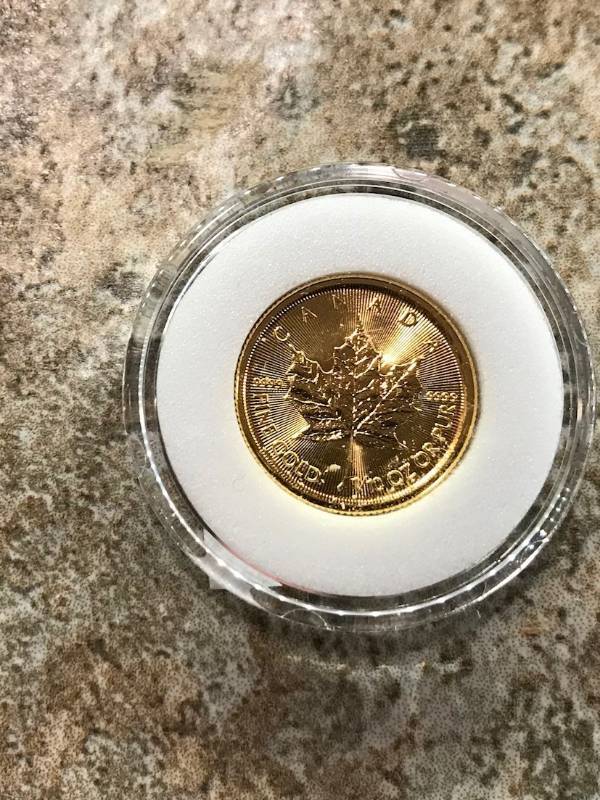 lot 46 image: 2015 Canada 110 oz Gold Maple Leaf BU 24kt