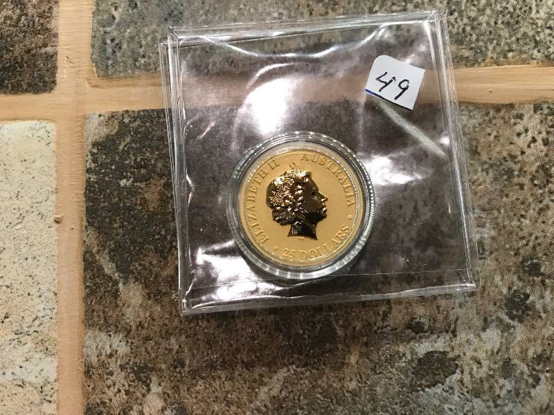 lot 49 image: 2014 14 oz Australian Gold Kangaroo 24kt