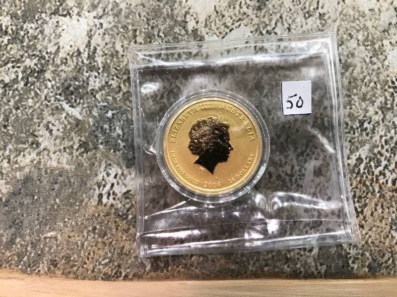 lot 50 image: 2014 14 oz Australian Gold Year of the Horse 24kt