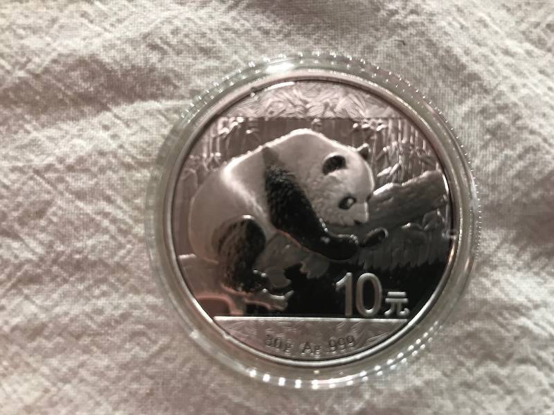lot 84 image: 2016 China 30g AG .999 Silver Panda BU