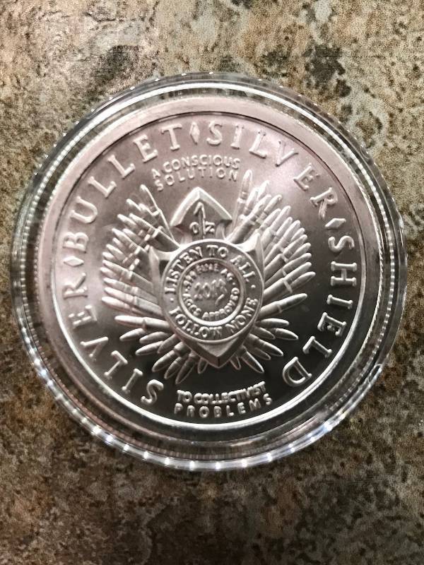 lot 137 image: 2013 1 oz SILVER BULLET SILVER SHIELD FREEDOM GIRL .999