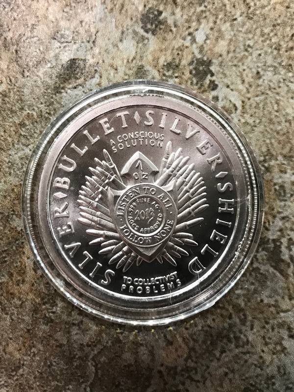 lot 141 image: 2013 1 oz SILVER BULLET SILVER SHIELD FREEDOM GIRL .999