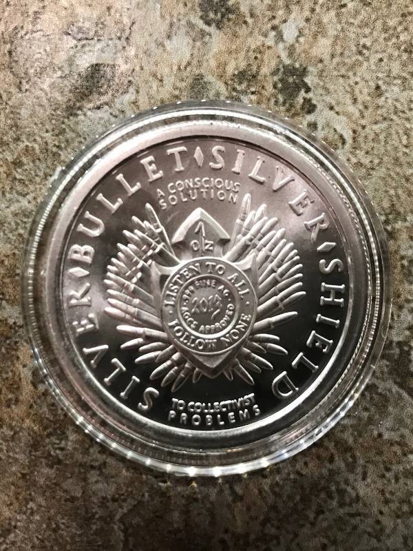 lot 142 image: 2013 1 oz SILVER BULLET SILVER SHIELD FREEDOM GIRL .999