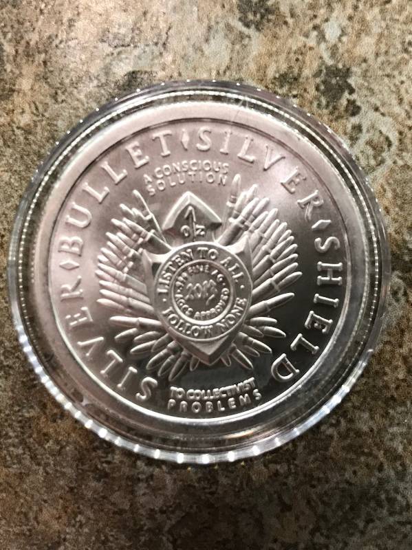 lot 143 image: 2013 1 oz SILVER BULLET SILVER SHIELD FREEDOM GIRL .999
