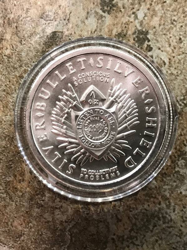 lot 146 image: 2013 1 oz SILVER BULLET SILVER SHIELD FREEDOM GIRL .999