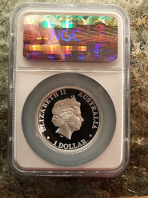lot 148 image: 2010P Australia Kangaroo  High Relief 1 oz Silver PF70 Ultra Cameo