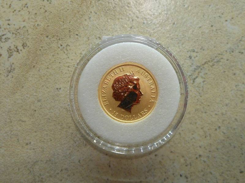 lot 156 image: 2015 Australian 110 oz Gold Kangaroo BU .9999 24kt