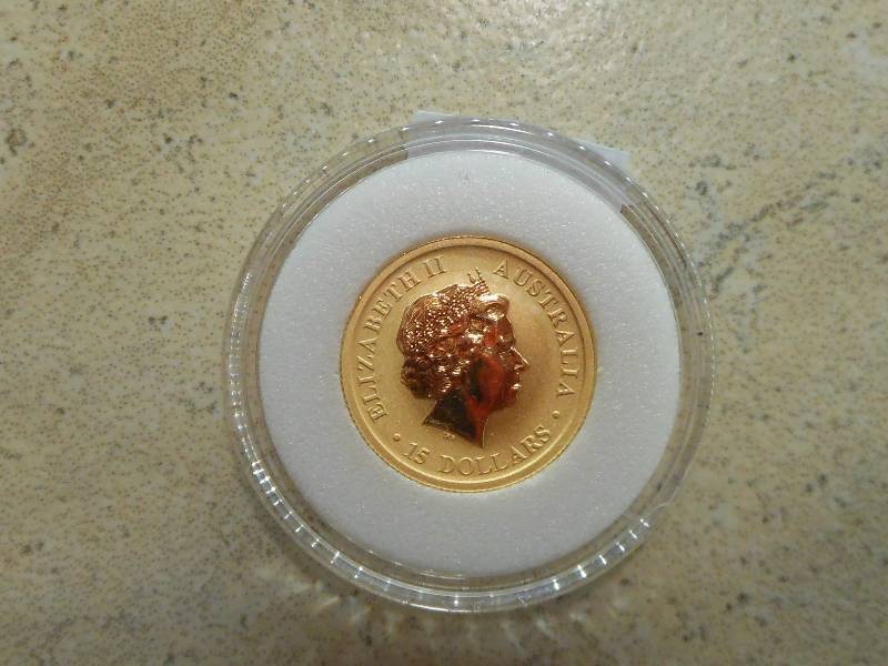 lot 158 image: 2015 Australian 110 oz Gold Kangaroo BU .9999 24kt