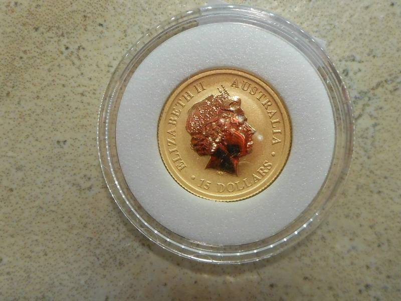lot 161 image: 2015 Australian 110 oz Gold Kangaroo BU .9999 24kt