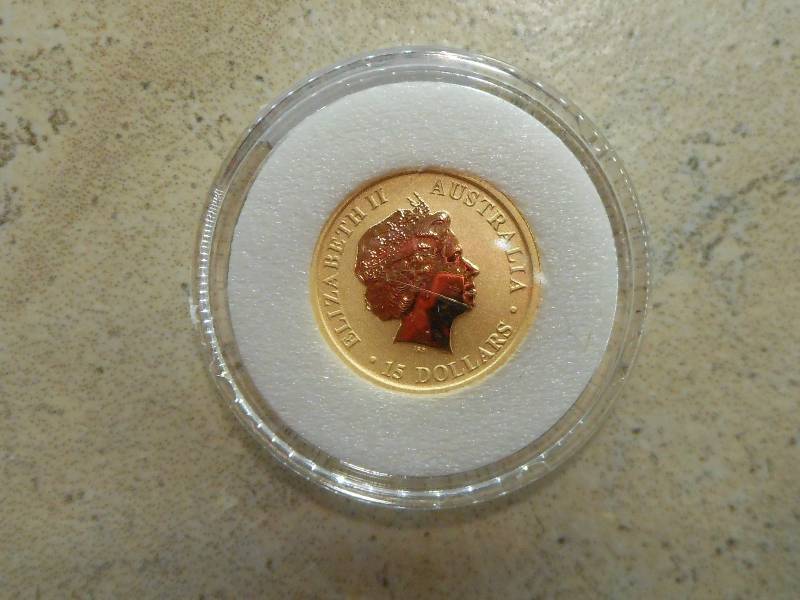 lot 162 image: 2015 Australian 110 oz Gold Kangaroo BU .9999 24kt