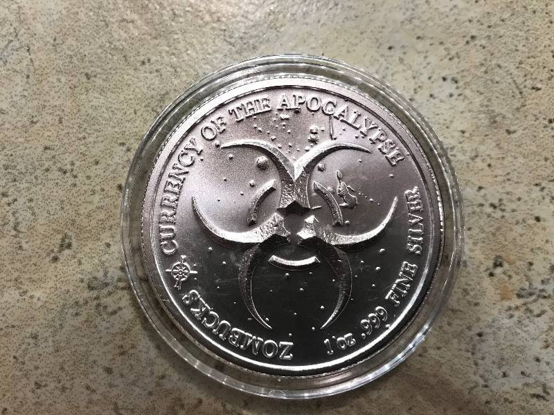 lot 226 image: 2017 Zombucks Morgue Anne 1 oz .999 Fine Silver