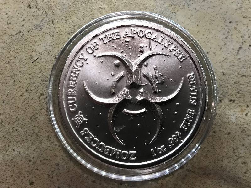 lot 237 image: 2017 Zombucks Morgue Anne 1 oz .999 Fine Silver